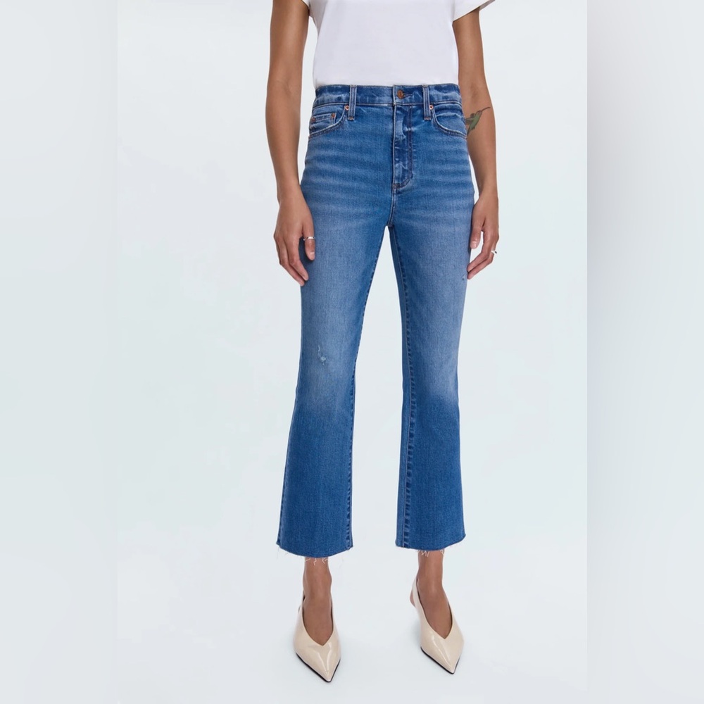 NWT Pistola Lennon High Rise Cropped Boot Cut Jean in Countryside Size 25